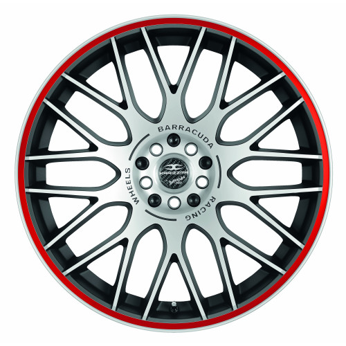BARRACUDA Karizzma Mattblack-polished / Color Trim rot