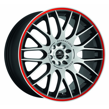 BARRACUDA Karizzma Mattblack-polished / Color Trim rot