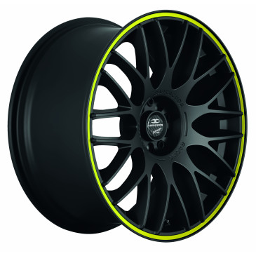 BARRACUDA Karizzma Mattblack Puresports / Color Trim gelb