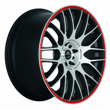 BARRACUDA Karizzma Mattblack-polished / Color Trim rot