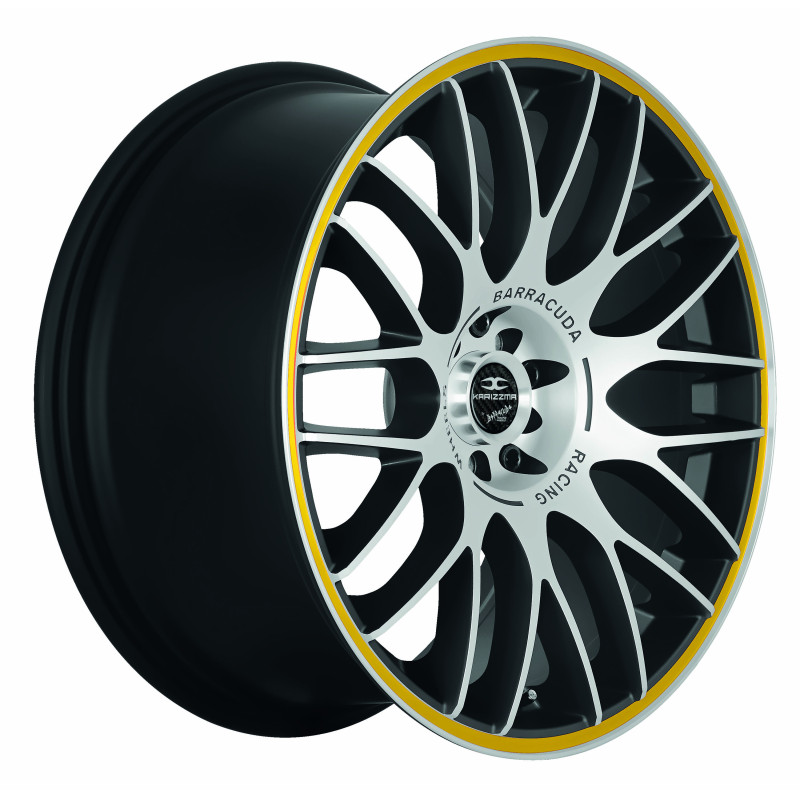 BARRACUDA Karizzma Mattblack-polished / Color Trim gelb