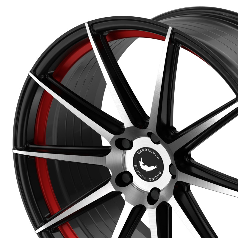 BARRACUDA Project 2.0 Higloss-Black brushed Surface/undercut Colour trim rot