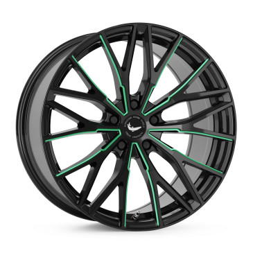 BARRACUDA Project 3.0 Black gloss flashgreen