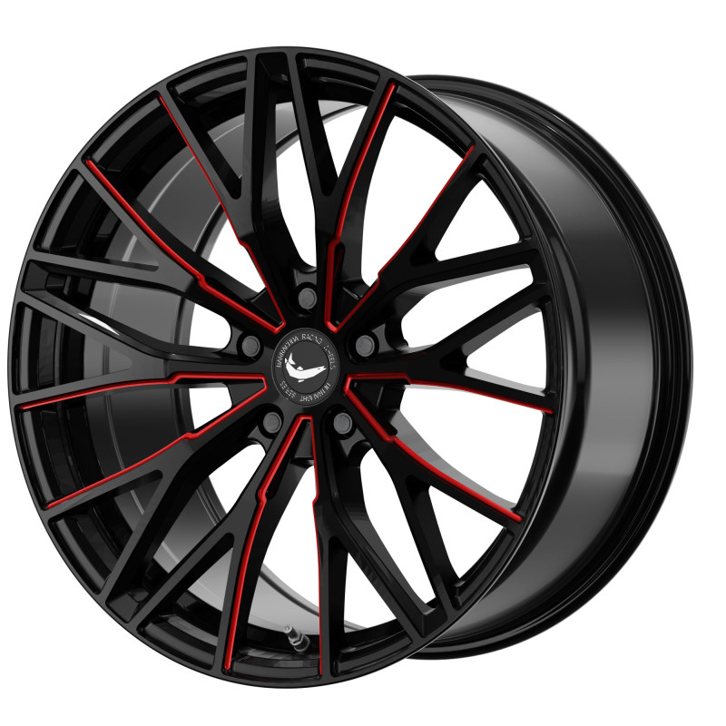 BARRACUDA Project 3.0 Black gloss Flashred