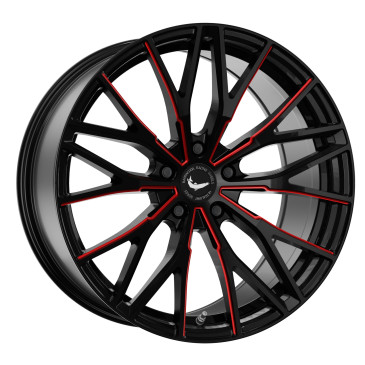 BARRACUDA Project 3.0 Black gloss Flashred