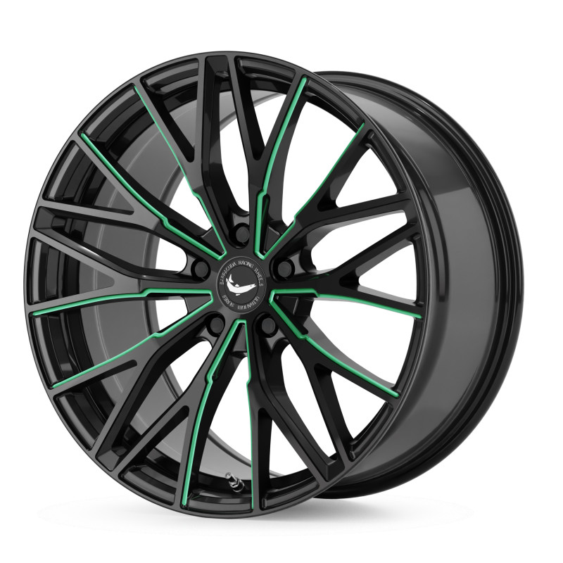 BARRACUDA Project 3.0 Black gloss flashgreen