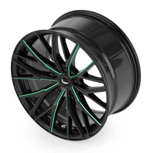 BARRACUDA Project 3.0 Black gloss flashgreen