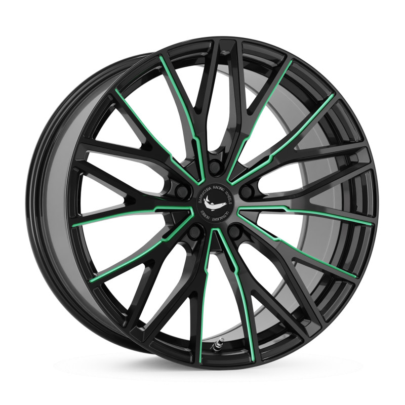 BARRACUDA Project 3.0 Black gloss flashgreen