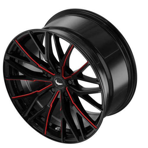 BARRACUDA Project 3.0 Black gloss Flashred