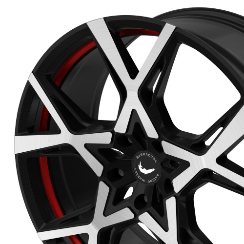 BARRACUDA Project X Black brushed Surface undercut Trimline red
