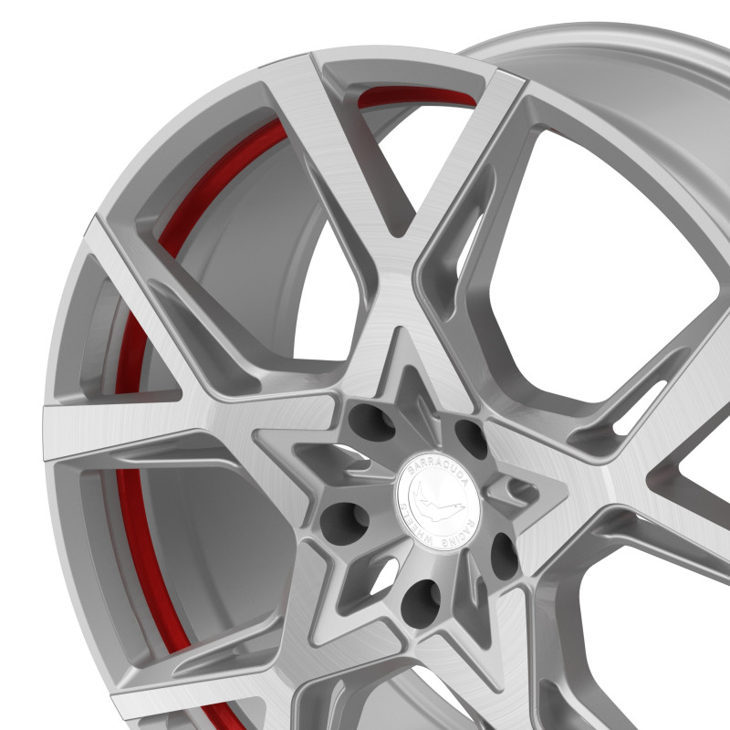 BARRACUDA Project X Silver-brushed-Surface undercut Trimline red