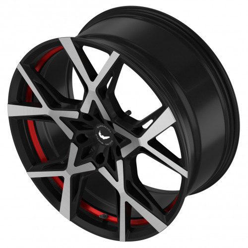 BARRACUDA Project X Black brushed Surface undercut Trimline red
