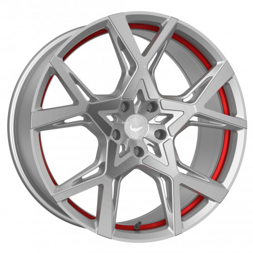 BARRACUDA Project X Silver-brushed-Surface undercut Trimline red