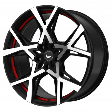 BARRACUDA Project X Black brushed Surface undercut Trimline red