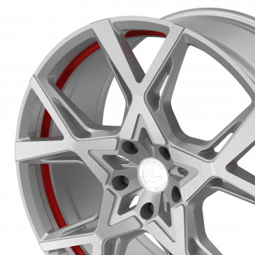 BARRACUDA Project X Silver-brushed-Surface undercut Trimline red