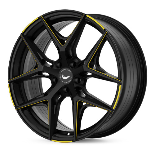 BARRACUDA Razzer Mattblack YELLOWGOLD Puresports gefräst