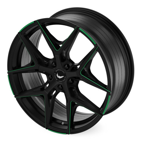 BARRACUDA Razzer Mattblack GREEN Puresports gefräst