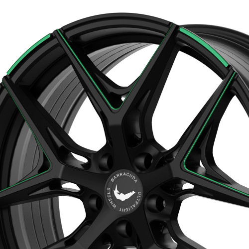 BARRACUDA Razzer Mattblack GREEN Puresports gefräst