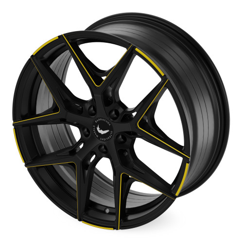 BARRACUDA Razzer Mattblack YELLOWGOLD Puresports gefräst