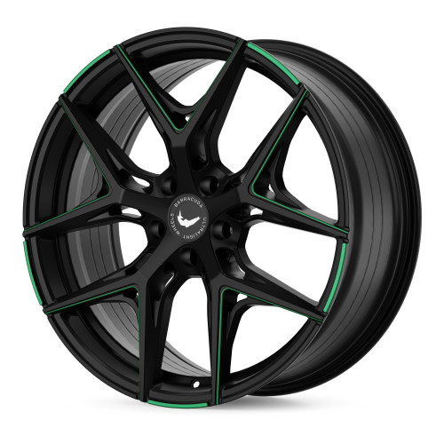 BARRACUDA Razzer Mattblack GREEN Puresports gefräst