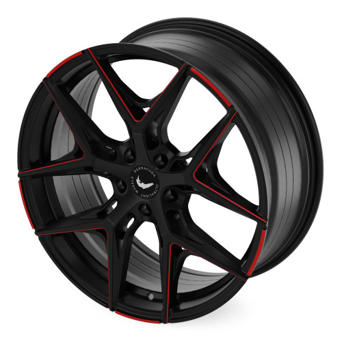 BARRACUDA Razzer Mattblack RED Puresports gefräst