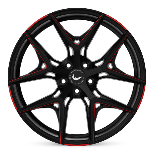 BARRACUDA Razzer Mattblack RED Puresports gefräst