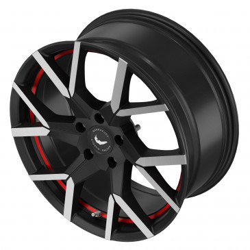 BARRACUDA Tzunamee Evo Dark Gunmetal brushed undercut Trimline red