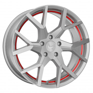 BARRACUDA Tzunamee Evo Silver brushed undercut Trimline red