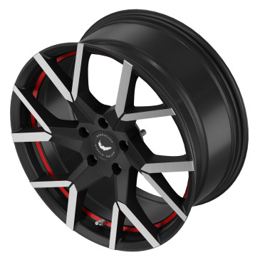 BARRACUDA Tzunamee Evo Dark Gunmetal brushed undercut Trimline red