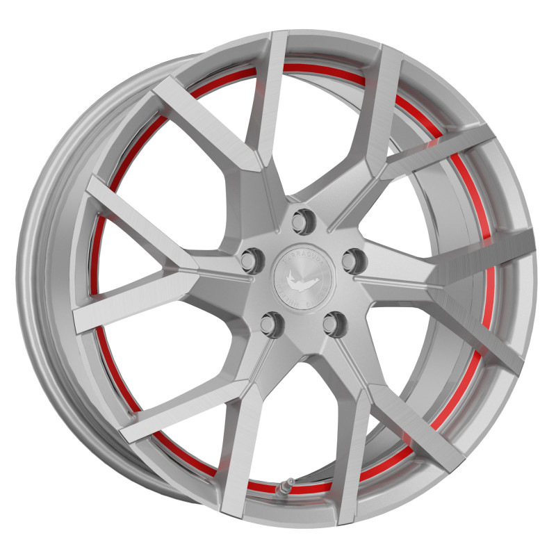 BARRACUDA Tzunamee Evo Silver brushed undercut Trimline red
