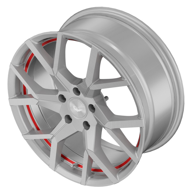 BARRACUDA Tzunamee Evo Silver brushed undercut Trimline red