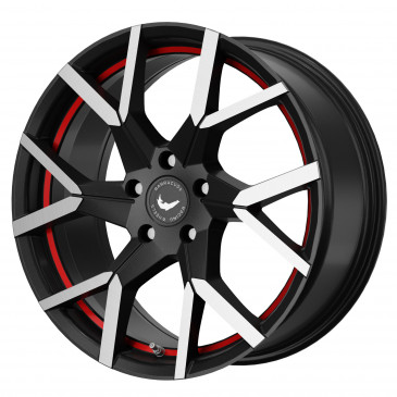 BARRACUDA Tzunamee Evo Dark Gunmetal brushed undercut Trimline red