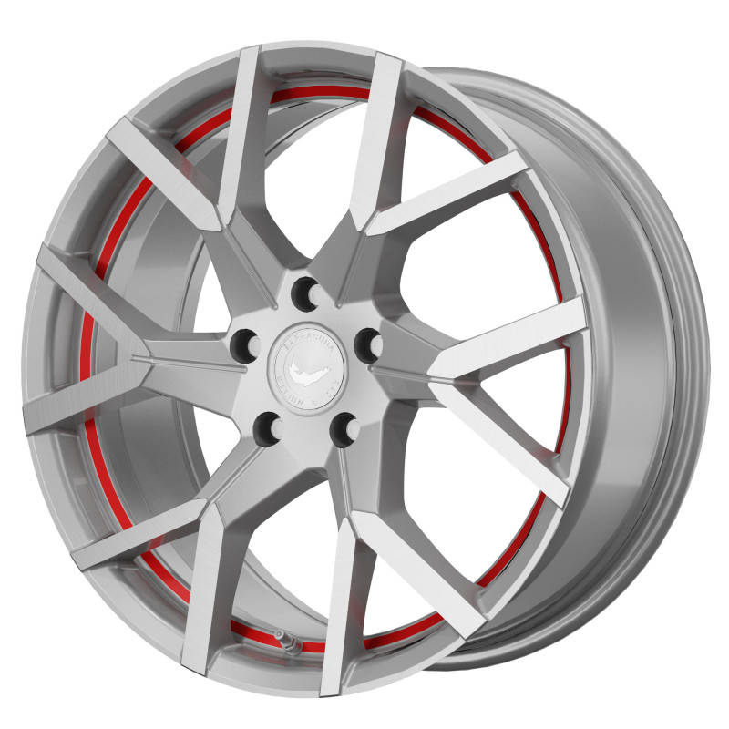 BARRACUDA Tzunamee Evo Silver brushed undercut Trimline red