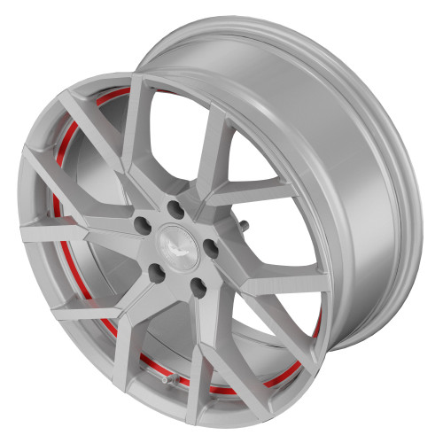 BARRACUDA Tzunamee Evo Silver brushed undercut Trimline red