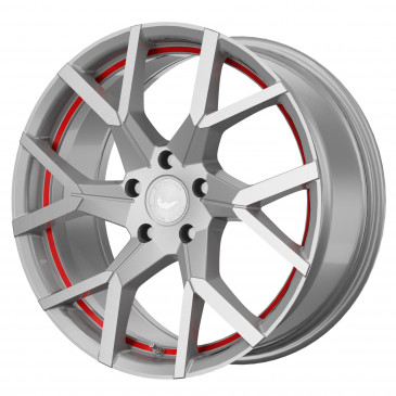 BARRACUDA Tzunamee Evo Silver brushed undercut Trimline red