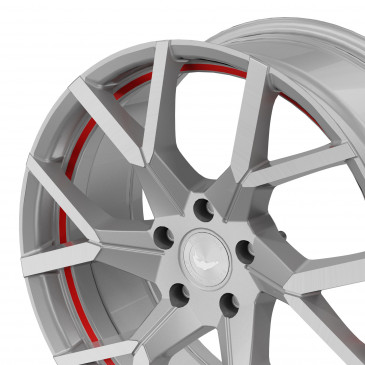 BARRACUDA Tzunamee Evo Silver brushed undercut Trimline red