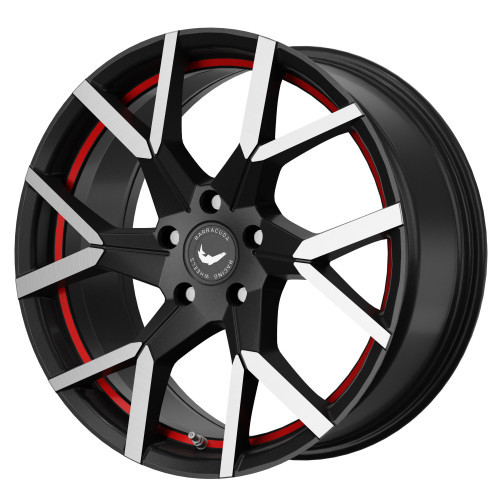 BARRACUDA Tzunamee Evo Dark Gunmetal brushed undercut Trimline red