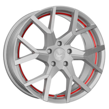 BARRACUDA Tzunamee Evo Silver brushed undercut Trimline red