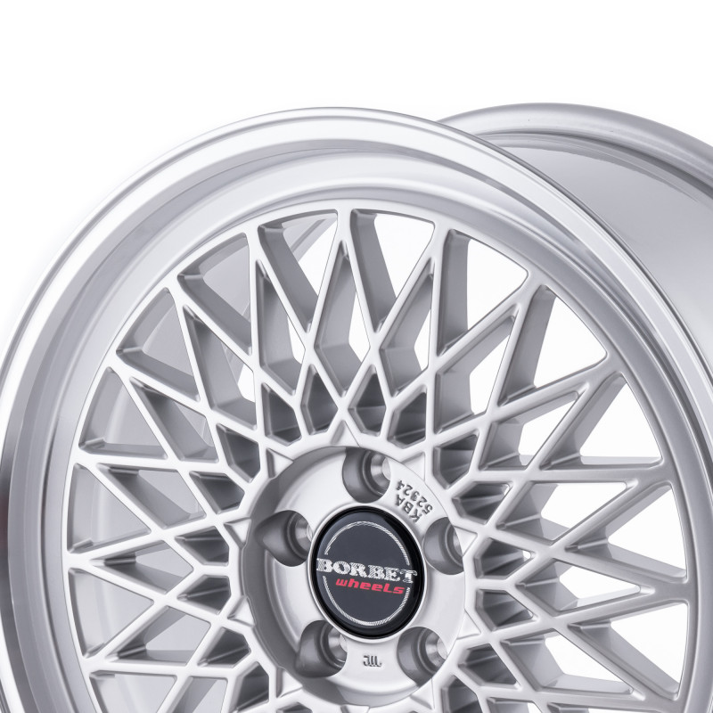 Borbet B silver rim polished