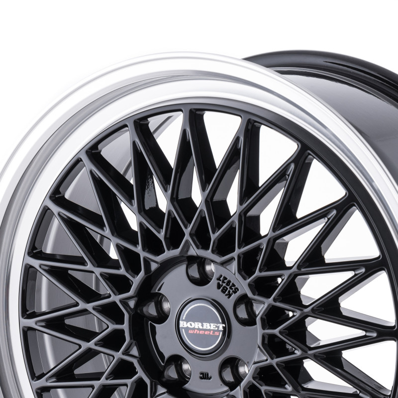Borbet B black rim polished