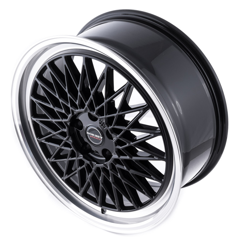 Borbet B black rim polished