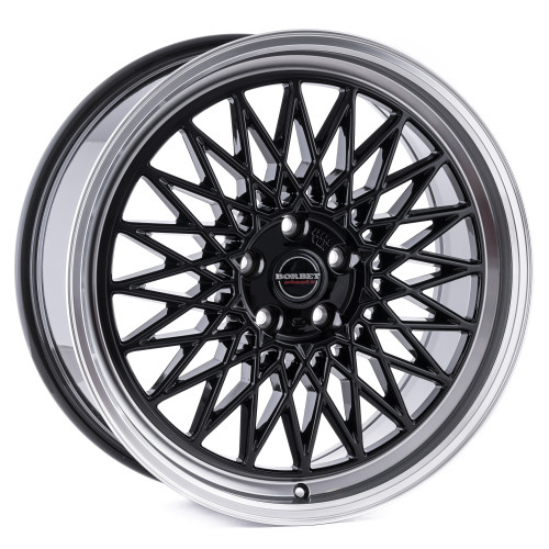 Borbet B black rim polished