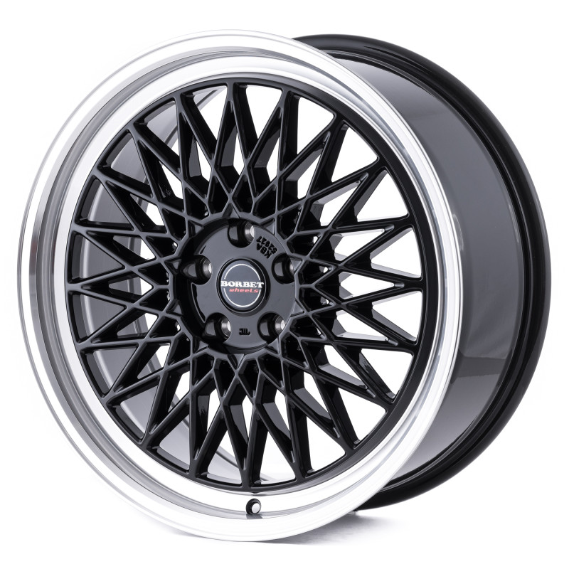 Borbet B black rim polished