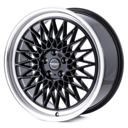 Borbet B black rim polished