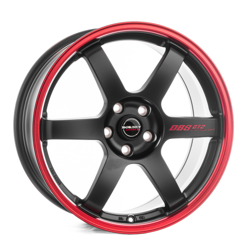 Borbet DB8GT2 black matt rim red