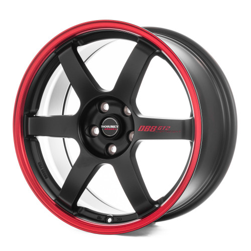 Borbet DB8GT2 black matt rim red