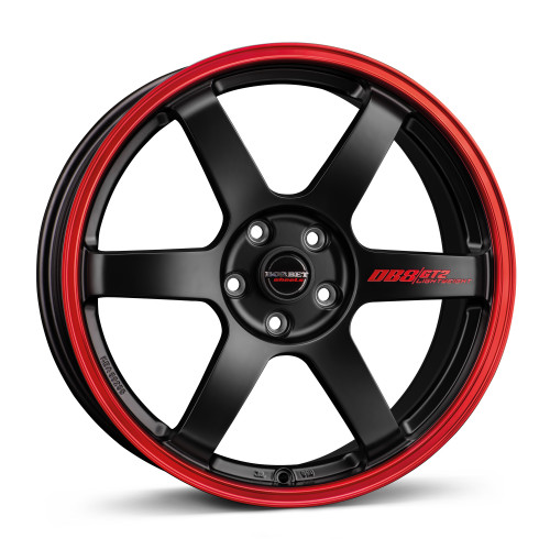 Borbet DB8GT2 black matt rim red