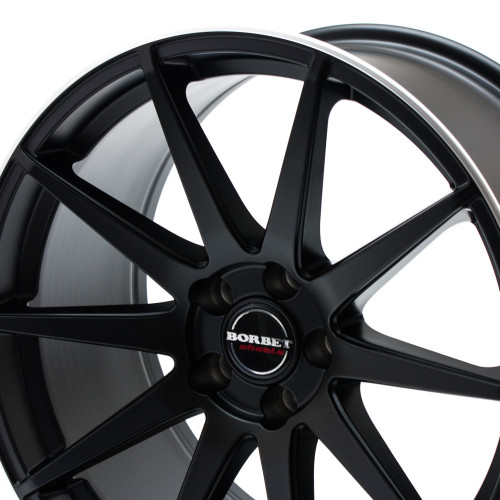 Borbet GTX black rim polished matt