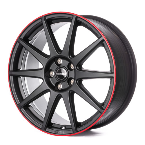 Borbet GTX black matt rim red