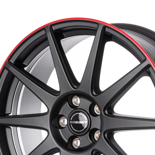 Borbet GTX black matt rim red